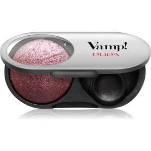 PUPA Vamp! Radiant Baked Eyeshadow дълготрайни сенки за очи с блясък цвят 104 - Deep Plum 1 гр