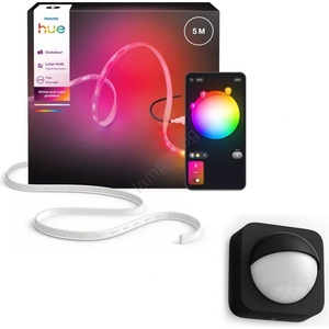 Philips - LED RGBW димируема външна лента Hue FLUX 5m LED/30W/230V + сензор за движение (P7212A)