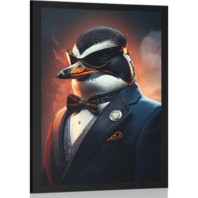 Plagát zvierací gangster tučniak