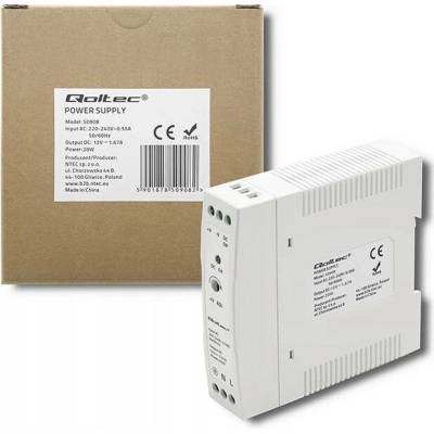 Napájecí zdroj Qoltec 50908 DIN 20W 12V 1.67A bílý