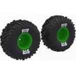 Arrma колело с гума dBoots Cut Chevron, диск зелен (2)
