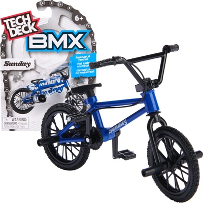 Tech Deck finger bike BMX Sunday modrý s nálepkami
