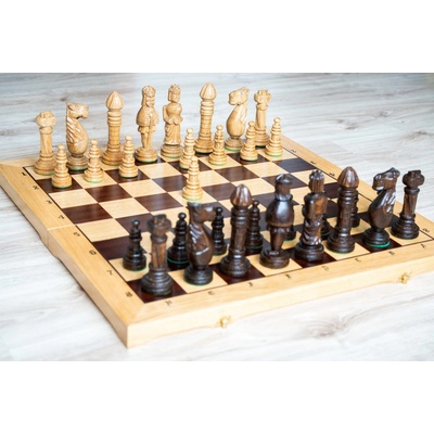 Dřevěné šachy Dubové obrovské