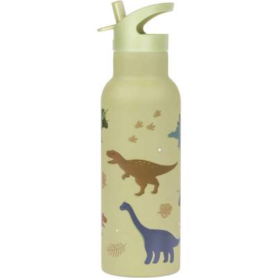 A Little Lovely Company nerezová lahev na pití 500 ml dinosauři