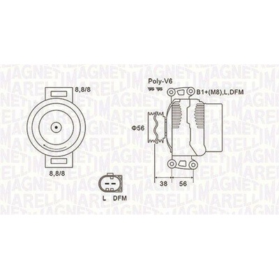 Generátor MAGNETI MARELLI 063731811010