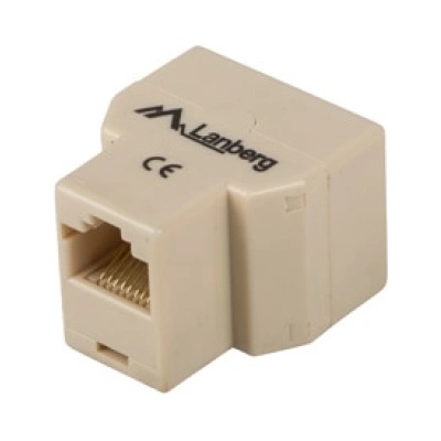 Lanberg RJ-45 inline coupler RJ-45->2XRJ-45 (AD-RJ45-2RJ45-OU)
