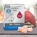PLATINUM Мокра храна за кучета Platinum Menu Adult Fish + Chicken с 57% Прясно Пилешко месо, 26% Риба и зеленчуци, 90 gr