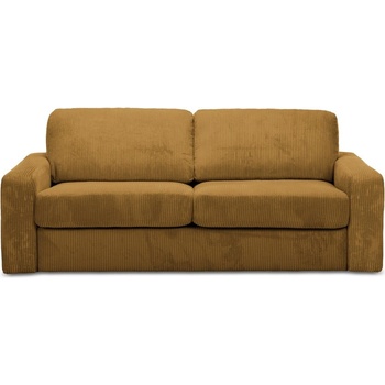 makamii Сгъваем диван от рипсено кадифе в цвят горчица 195 cm Nona - Makamii (NONA_3SF_27_P1_C5)