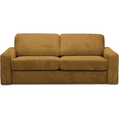 makamii Сгъваем диван от рипсено кадифе в цвят горчица 195 cm Nona - Makamii (NONA_3SF_27_P1_C5)