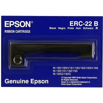 Epson originální páska do pokladny, C43S015358, ERC 22, černá, Epson M-180, 190