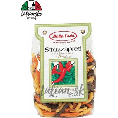 Dalla Costa Strozzapreti al Peperoncino e Basilico ochutené 0,5 kg