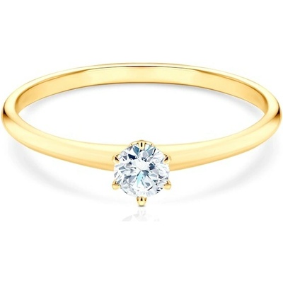 Savicki Zásnubný prsteň The Journey žlté zlato laboratórny diamant TJ R7 LAB Z