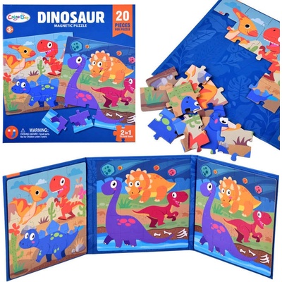 JOKO Magnetické v knížce Dinosauři 40 dílků