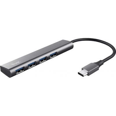 Trust USB хъб Trust Halyx, 4-портов USB 3.2, Сив | 24948 (24948)