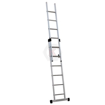 ТУНДЖА Стълба алуминиева двураменна 11 стъпала 5.16м ТУНДЖА (9700543)