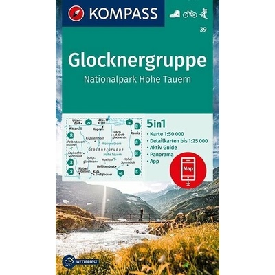 KOMPASS Wanderkarte Glocknergruppe, Nationalpark Hohe Tauern 1:50 000 LZ bis 2026