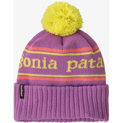 Dětská čepice Patagonia Powder Town Beanie park stripe/brisk purple