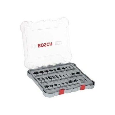 BOSCH Souprava frézovacích bitu, 30 ks, smíšené, 6 mm drík - 2 607 017 474