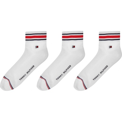 Tommy Hilfiger Мъжки чорапи Tommy Hilfiger 3 Pack Sports quarter Socks Mens - White