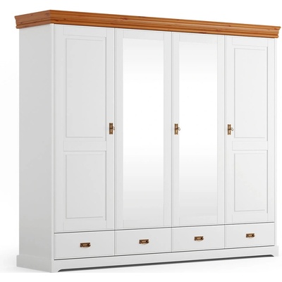 Nábytek z lesa Terra White 4D 253 x 218 x 62 masiv borovice
