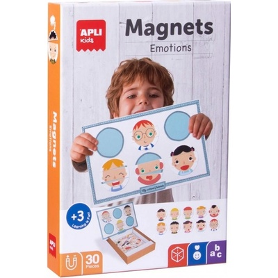 Apli Edukační hra s magnety Vyjádření emocí 30 magnetů