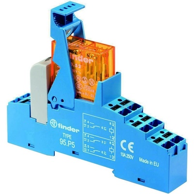 Finder 48.P5.8.024.0060 reléový modul, 24 V/AC, 8 A, 2 prepínacie, Tray, 1 ks