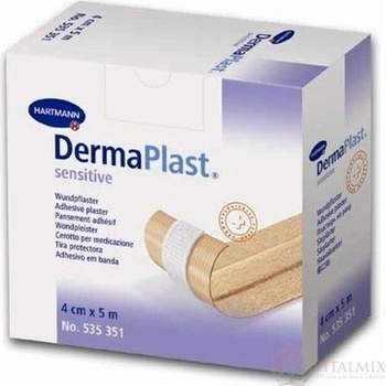 DERMAPLAST SENSITIVE náplast na rány z netkaného textilu 4 cm x 5 m 1 ks
