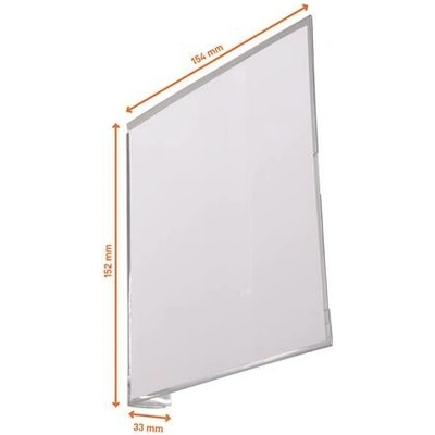 DURABLE Informačná tabuľka, 149x149 mm, samolepiaca, DURABLE, priehľadná