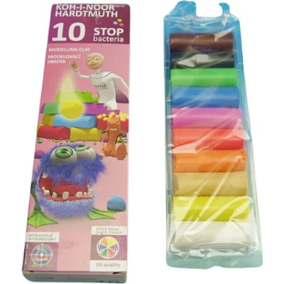 Plastelína Koh-i-Noor Stop Bacteria 10 farieb, 200 g