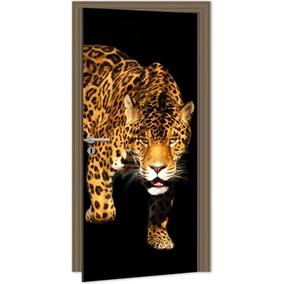 Dimex D-058 samolepící fototapeta na dveře PANTHER rozměry 95 x 210 cm