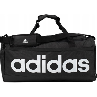 adidas Linear Duffel M black white Čierna 39L