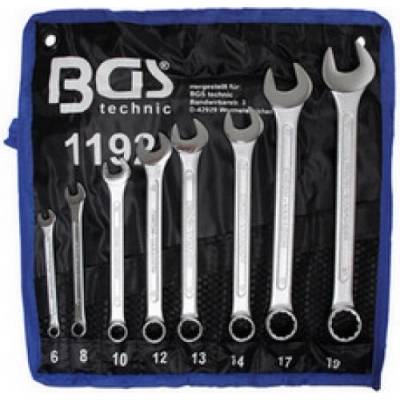 BGS technic Očkoploché klíče OK 6 ÷ 19 mm 8 ks BGS 1192