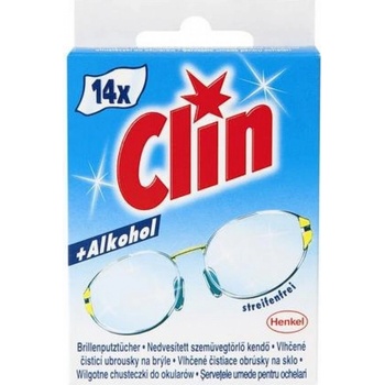 Clin čisticí ubrousky na brýle 14 ks