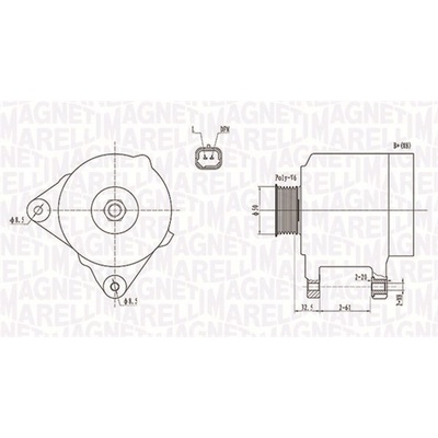 Alternátor MAGNETI MARELLI 063731824010