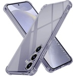 Techsuit Калъф за Samsung Galaxy S24 Plus - Techsuit - Удароустойчив Clear Silicone - Опушено Черен