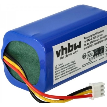 VHBW Батерия за Liectroux C30B / Blaupunkt Bluebot Xboost BPK-VCBB1XB, 3200 mAh (889001817)