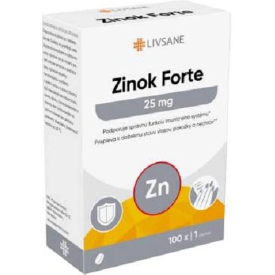 Livsane Zinok forte 25 mg 100 tabliet