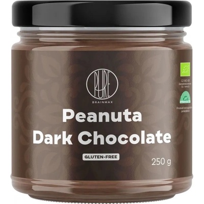 BrainMax Pure Peanuta, Arašídový krém s hořkou čokoládou, 250 g