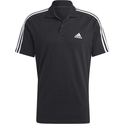 adidas polokošeľa Essentials Piqué Embroidered Small Logo 3-Stripes Polo Shirt IC9310 čierne