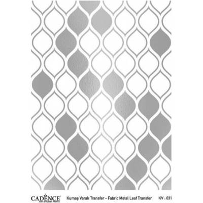 Transferový obrázek na textil - stříbrné citrony CADENCE