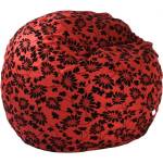 Pufrelax Барбарон 600л. , King Size - Poppy, Перящ се калъф, Трансформира се в легло, Пълнеж с микс от мемори пяна и дунапрен, Гама Premium