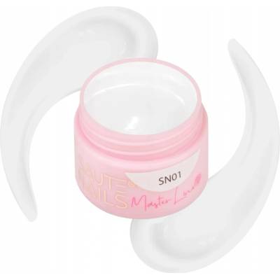 Saute Nails Master Line SN01 bílý dekorační gel 5 ml