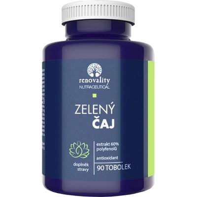 Renovality Zelený čaj 60% polyfenolov 90 kapsúl