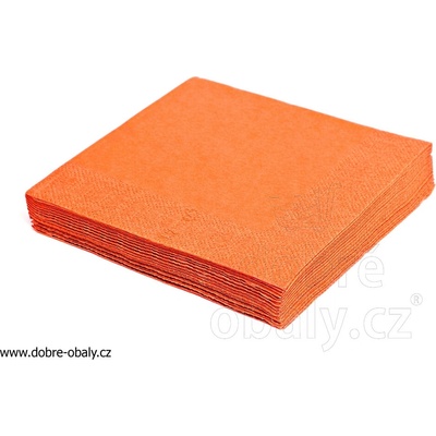 Mazurek ubrousky oranžové 20ks 3V Party 33x33cm