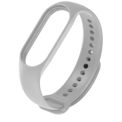 Planet Tech Каишка за Xiaomi Mi Band M7 фитнес гривна, Светло сива (MiBand7-20)