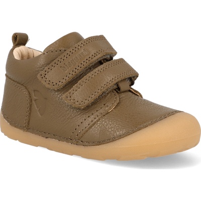 Bisgaard Barefoot dětské zimní boty Carter lamb khaki zelené