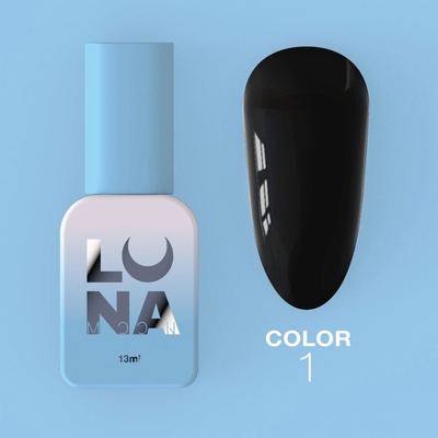 Luna Color 01, 13 ml čierny hybridný lak