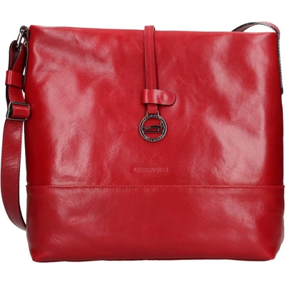 Marta Ponti dámská kožená crossbody kabelka Elen vínová