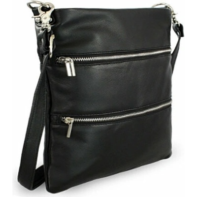 Arwel čierna kožená crossbody kabelka Cassidy