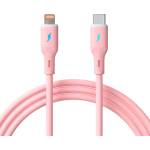 Akyga Кабел USB-C към Lightning 1 м, 30 W, силиконов, розов (AK-USB-71) (AK-USB-71)